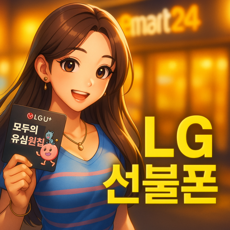  LG선불폰 이마트24 유심만 있으면 개통 끝