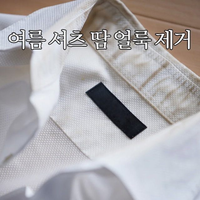  여름 셔츠 흰옷 땀 얼룩 누런때 제거 방법