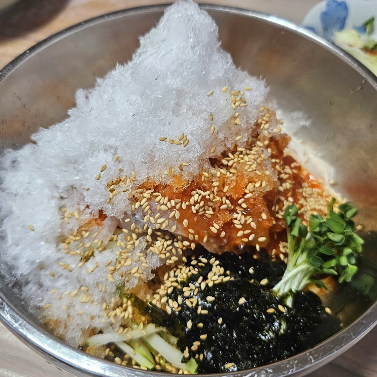  반여동 맛집 총각네시장횟집, 눈꽃빙수처럼 시원한 물회!