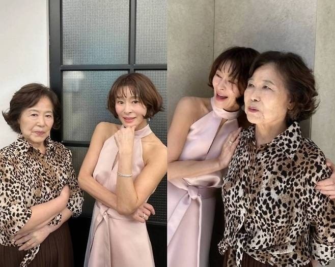 52세 예지원, 90세 안 믿기는 엄마와 투샷..봐도 봐도 놀라워