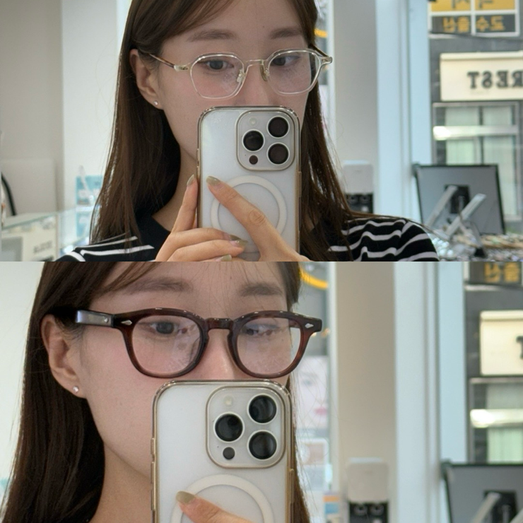  부산 어크루 매장 하우스브랜드안경 세컨페이스 만덕점 시착 후기