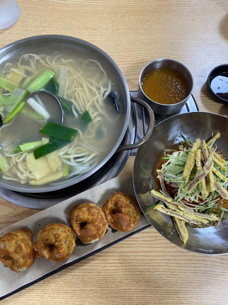  익산 외곽맛집 함라면 솝말칼국수 소문난 익산칼국수맛집 주차장있는식당 익산점심 육전비빔막국수 야끼만두 바지락칼국수 레츠고