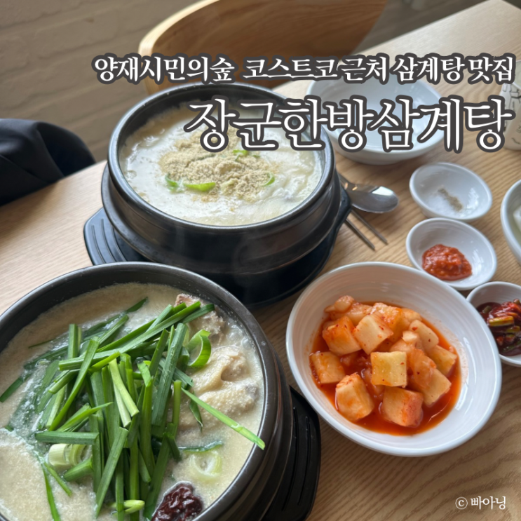  양재시민의숲 코스트코 근처 맛집 장군한방삼계탕