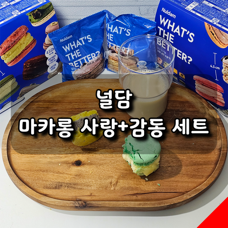  널담 마카롱 사랑+감동 세트 후기! 가성비 뚱카롱, 디저트 선물 추천!