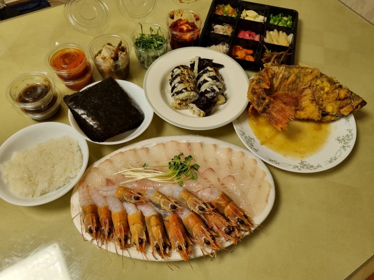  협재 회포장 옹포횟집 튼실한 딱새우회가 끝내줘요