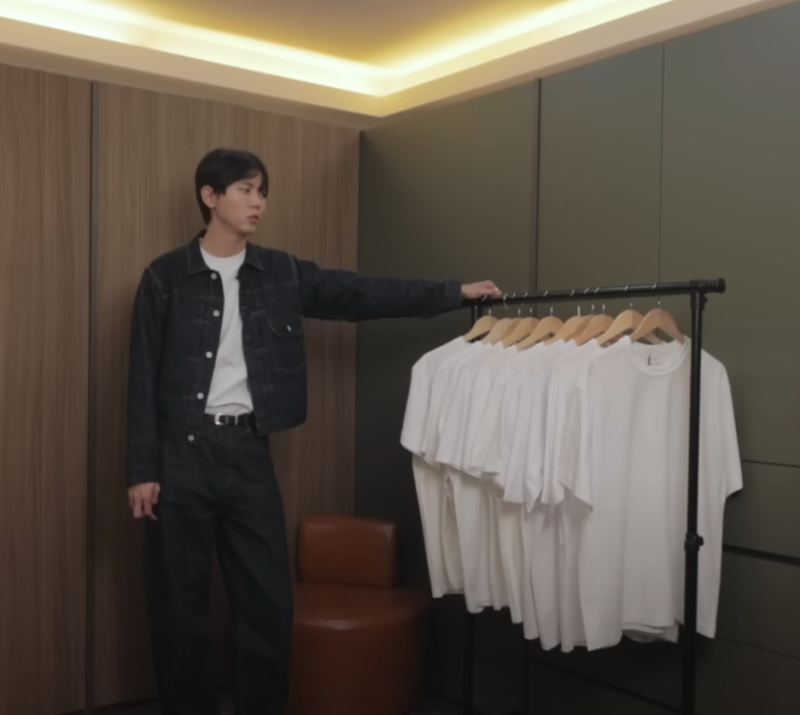 흰색 무지티 주우재의 흰티 추천(페플, H&M, COS, 브론슨, 무탠다드, 유니클로U 등)