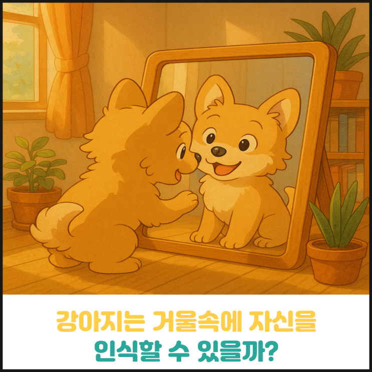 강아지는 거울속에 자신의 모습을 인식할까? 강아지는 거울속에 자신의 모습을 인식할까?