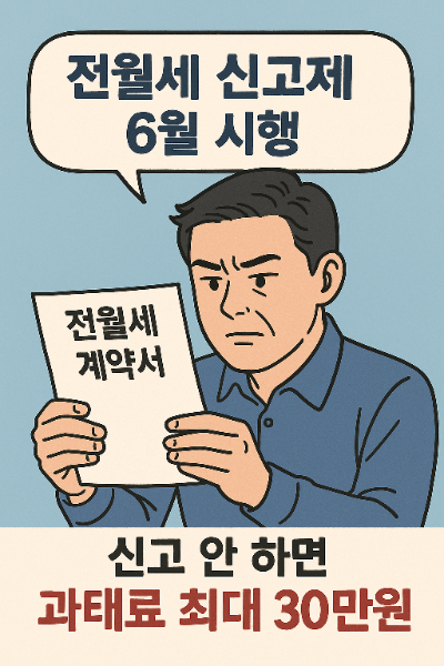  전월세 신고제 대상 6월부터 과태료 부과 신고방법 핵심 정리