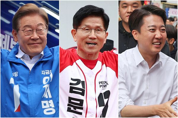 이재명·김문수·이준석 혼전의 대선 판세, 프레임과 단일화가 가른다