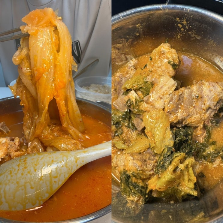  초간단요리 끝판왕ㅣ메론메롱 김치뼈찜 & 시골감자탕 솔직후기