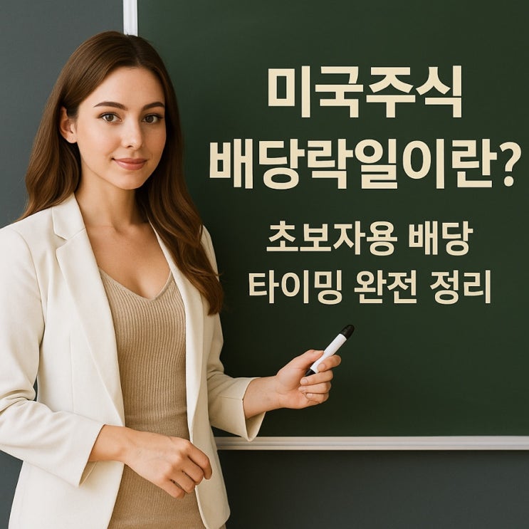  미국주식 배당 받으려면, 언제 사야 할까?