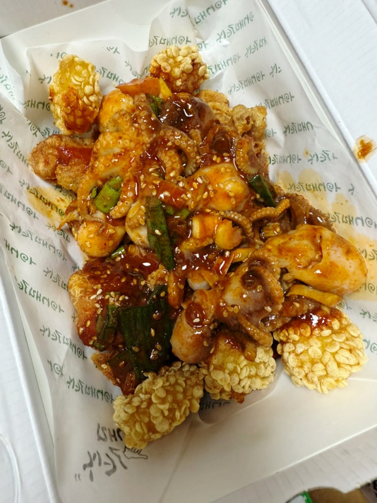  부천역맛집 치킨매니아 원미점의 신메뉴 오쭈꾸 리뷰 