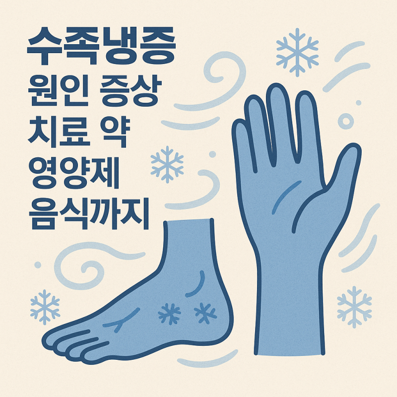 손발 차가움 이유, 수족냉증 원인 증상 치료 약 영양제 음식까지 총정리