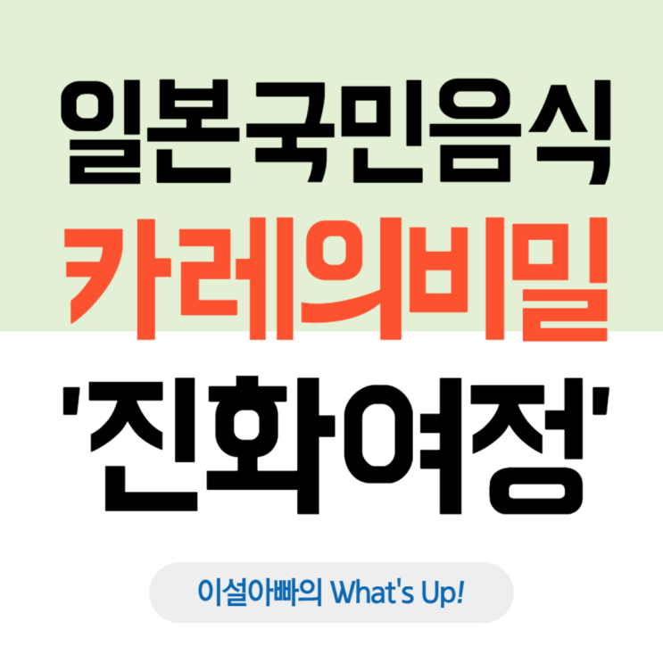  일본의 국민 음식, 카레의 비밀: 역사와 경제로 본 진화의 여정