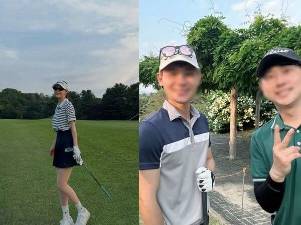 한지혜, 검사 남편 공개…골프장서 훈훈한 외모