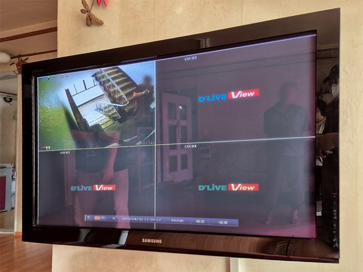 CCTV화면, TV랑 같이 볼 수는 없나요?