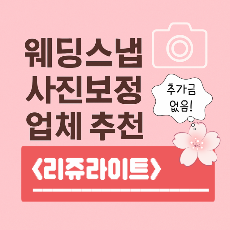  웨딩스냅 사진보정 업체 추천｜가성비 좋은 리쥬라이트 내돈내산 후기