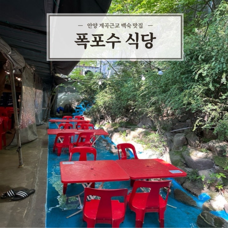  [폭포수식당] 안양유원지 안양예술공원 계곡근교 맛집 ㅣ 애견동반가능
