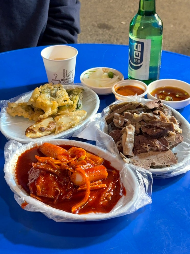 부산 범일동 대길떡볶이 소주 파는 떡볶이 포장마차 야외 술집