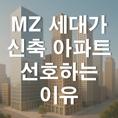  MZ 세대가 신축 아파트를 선호하는 이유
