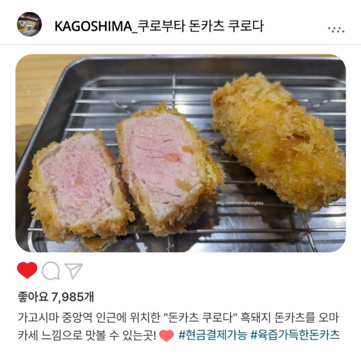   가고시마 최고의 흑돼지 돈카츠️, 육즙 가득한 "돈카츠 쿠로다" 방문 후기