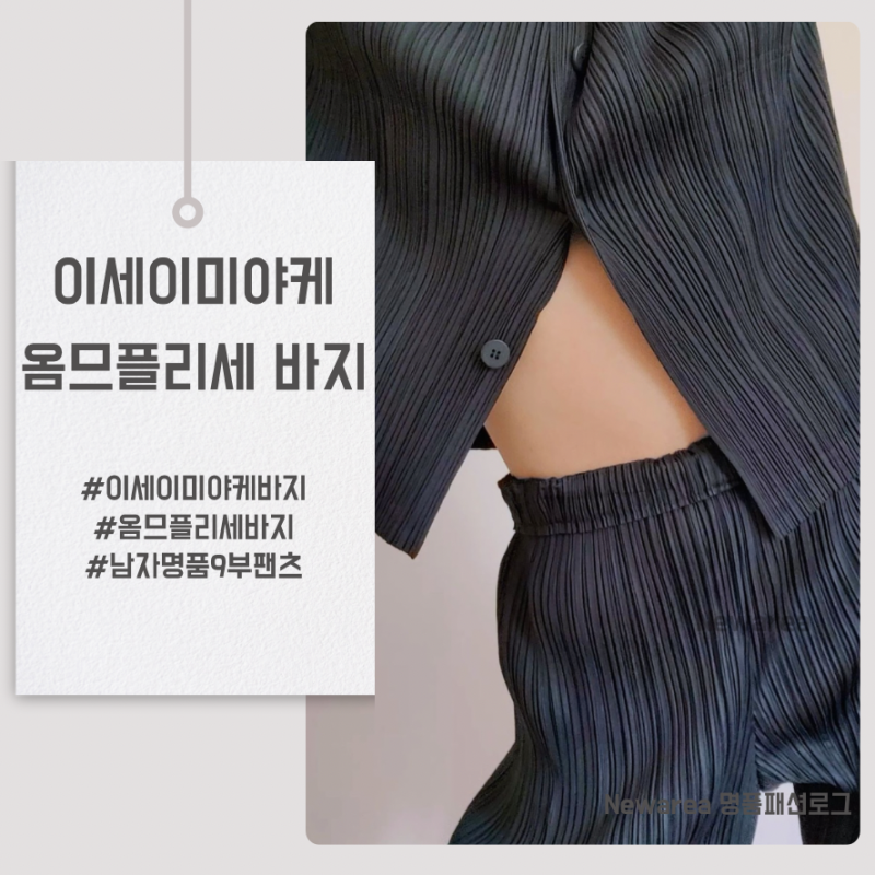 이세이미야케 옴므플리세 바지 사이즈 고민 해결!