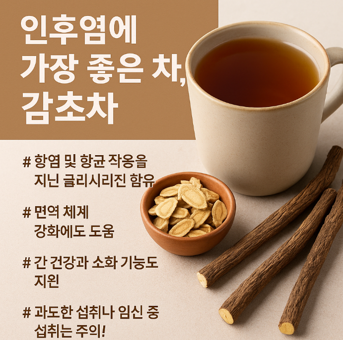 목 아플때 가장 좋은 차, 전문가들이 꼽은 1위는 감초차