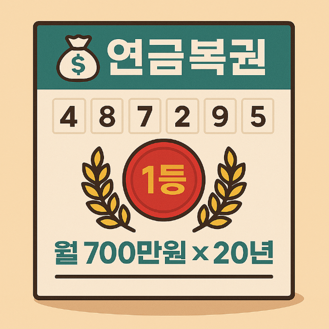  연금복권 1등은 얼마나 받을까?