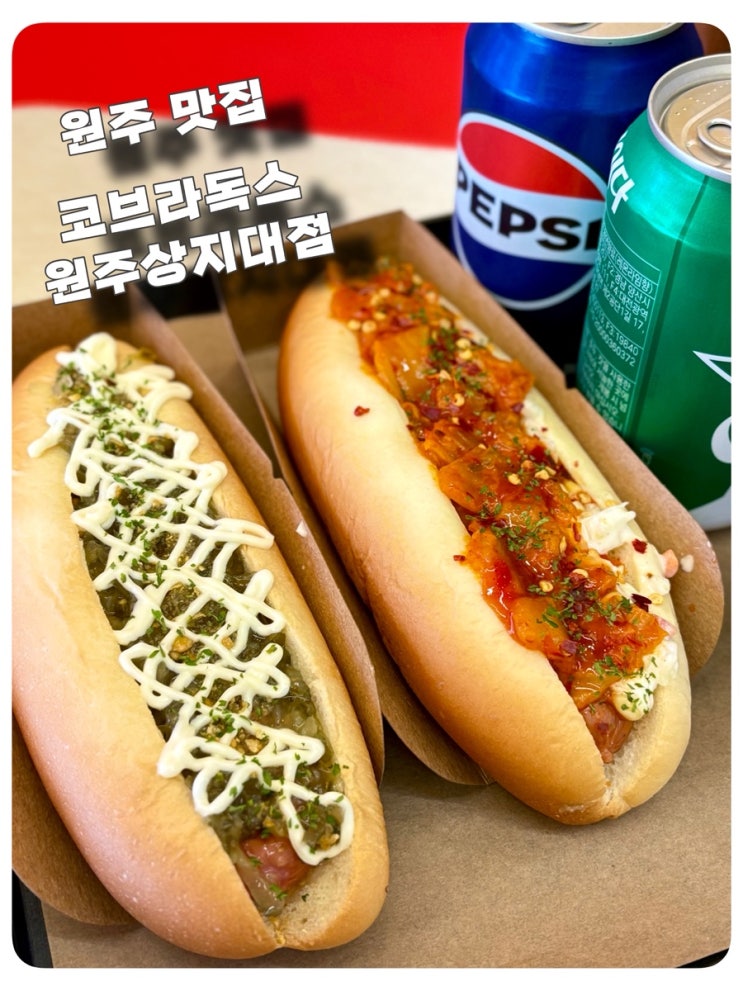  원주 상지대 맛집 코브라독스 원주상지대점