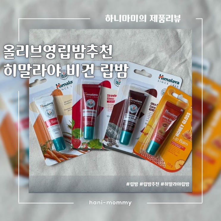 올리브영립밤 추천, 입술틀때 입술각질제거에 좋은 히말라야 비건립밤 4종 올리브영립밤 추천, 입술틀때 입술각질제거에 좋은 히말라야 비건립밤 4종