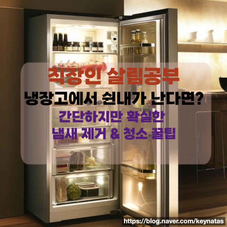  [살림] 냉장고에서 쉰내가 난다면? 간단하지만 확실한 냄새 제거 & 청소 꿀팁