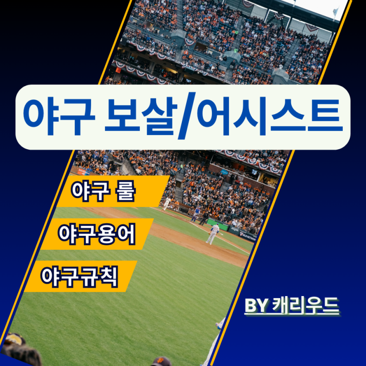  야구 수비 기록 보살 뜻 어시스트 TV 중계 용어 완벽 정리