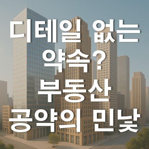  디테일 없는 약속, 부동산 공약의 민낯