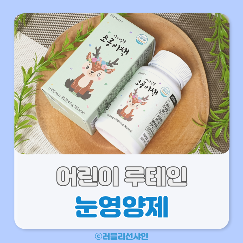 눈건강 눈 영양제 키즈 어린이 루테인 효능 지아잔틴 추천 닥터엣 초롱비책