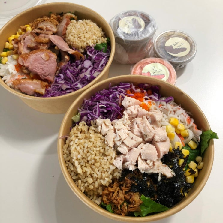  인천 논현동 샐러드 포케 맛집 레이지다이노 배달 후기