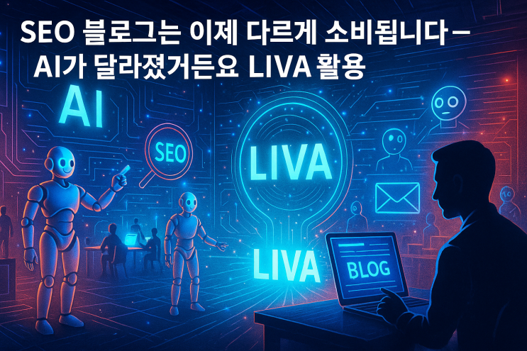  SEO 블로그는 이제 다르게 소비됩니다 – AI가 달라졌거든요 LIVA 활용