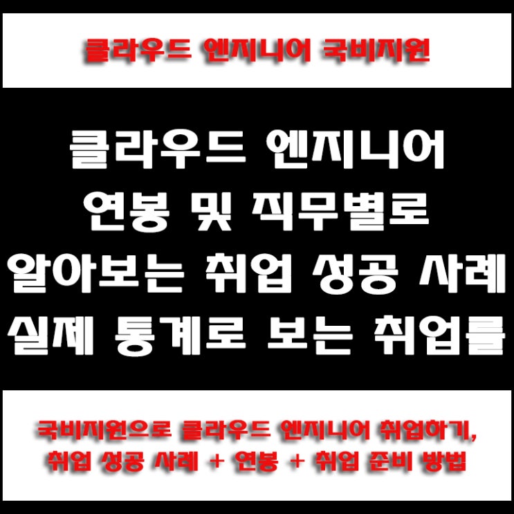  국비지원 클라우드 엔지니어 채용 연계 교육, 국내외 연봉 정보 및 취업 성공 사례와 준비 방법, 국비Agency 컴퓨터 학원