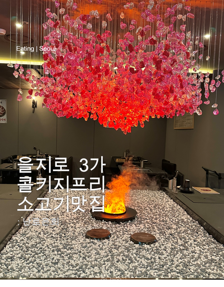  [서울/을지로] 난로은회 | 을지로 분위기 좋은 소고기 맛집 | 저녁모둠 후기