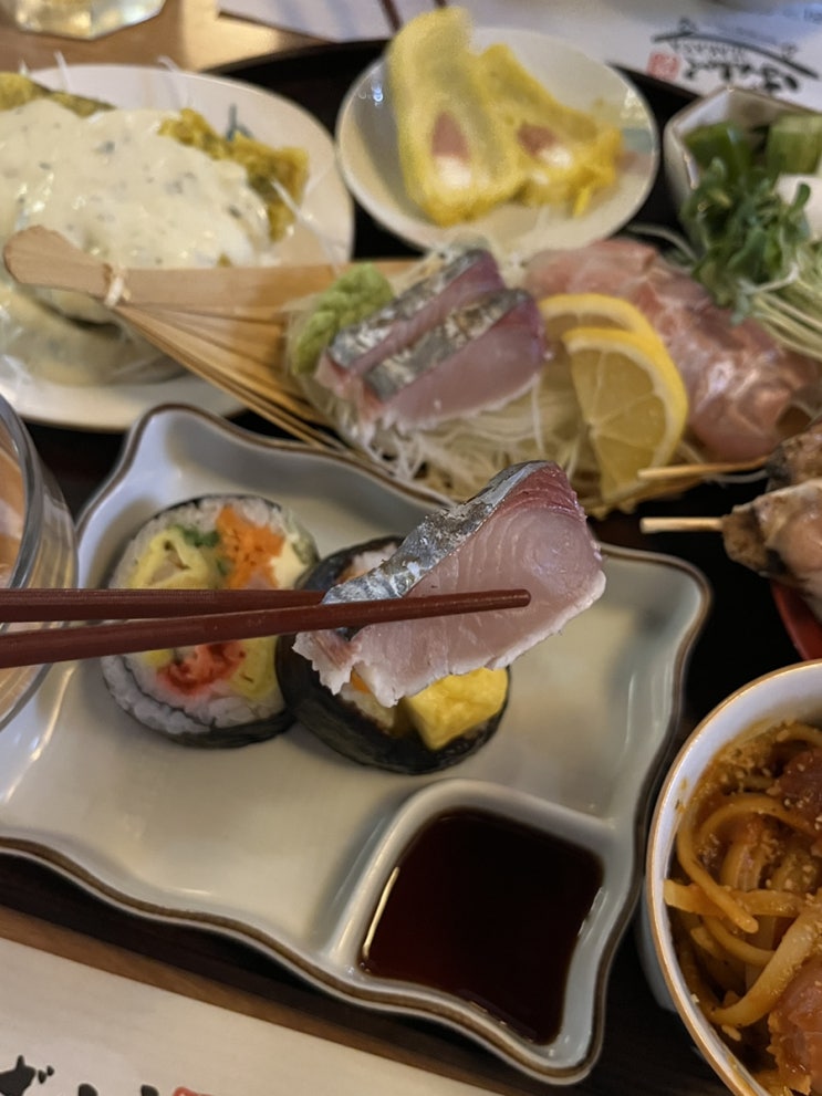  영등포 이자카야 반샤쿠 한상세트 우니들기름메밀소바