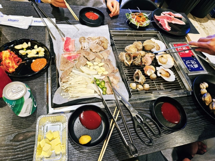  영광조개구이 무한리필 율량본점 / 조개 해산물 고기 사이드메뉴 모두 무한리필