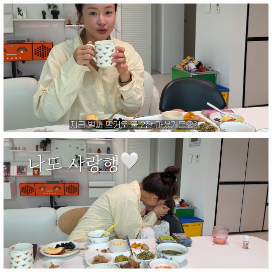  여배우 맞아?” 이시영의 따뜻한 물 500ml 뒤 폭풍 먹방 루틴 공개!