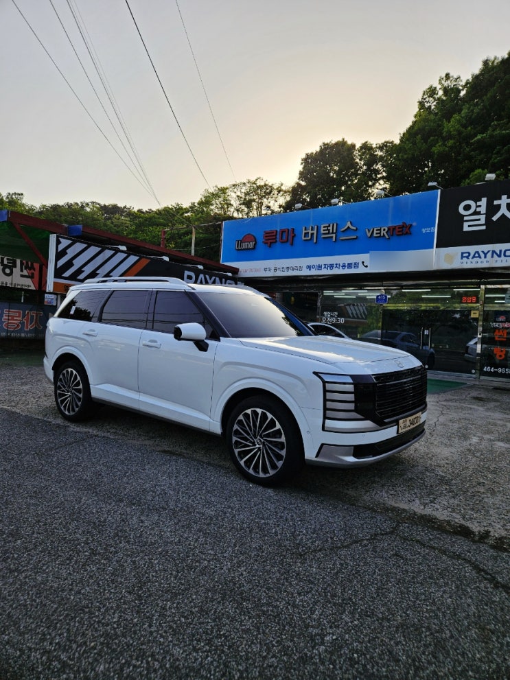 구미썬팅추천 팰리세이드 루마 버텍스1100+900 시공 후기