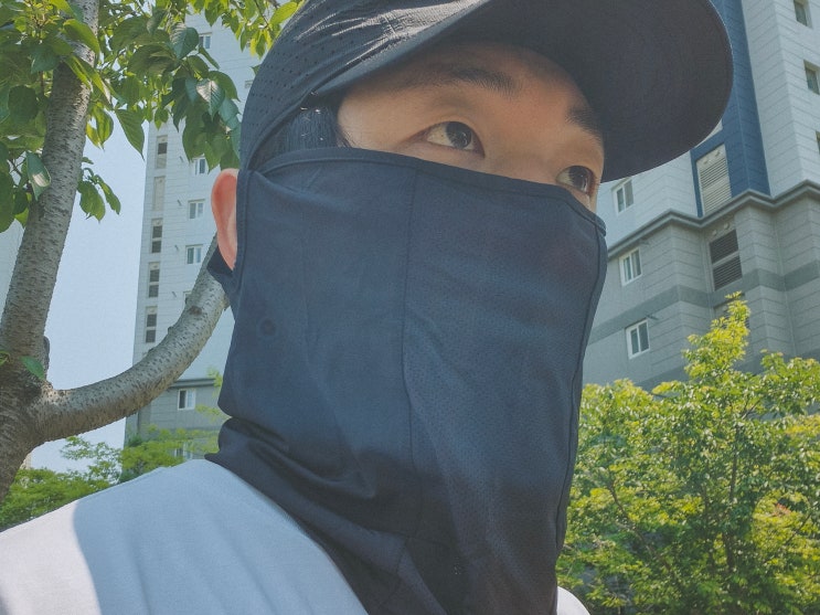  여름 스포츠 쿨마스크 찾는다면? 에어뮤즈 자외선차단마스크 추천