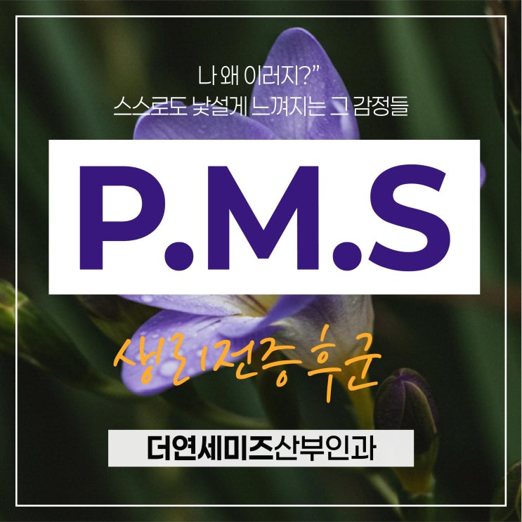  한티역생리전증후군, PMS 산부인과에서 관리할 수 있어요
