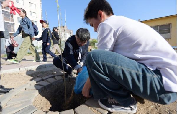 인천광역시교육청, 몽골 44번 학교에 나무 심기로 읽걷쓰 애기애타 실천