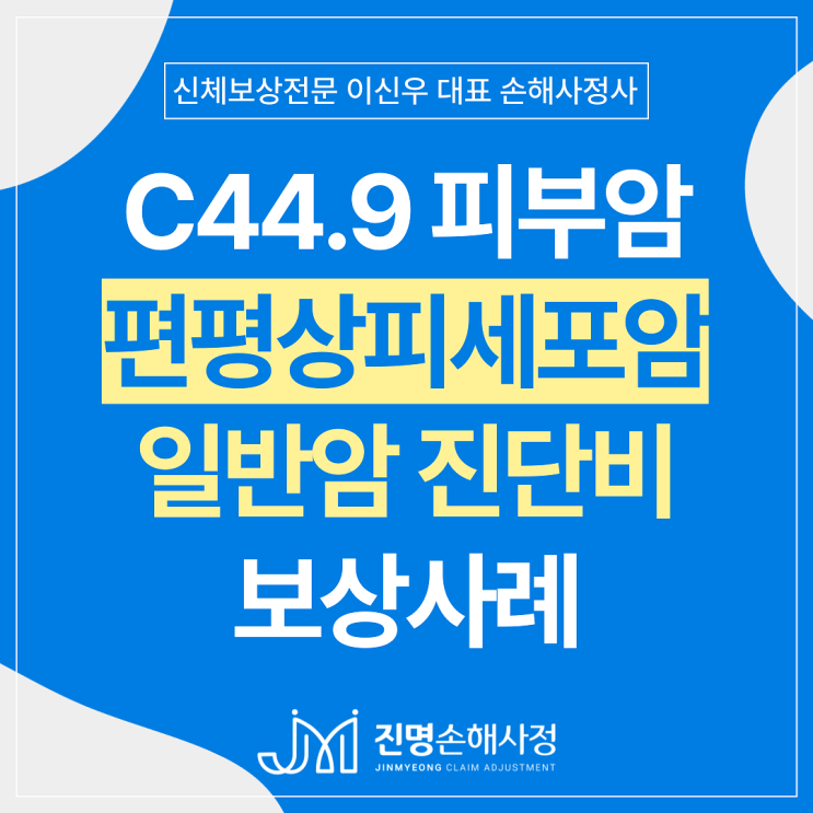 생식기 피부암 C449 일반암 진단비 손해사정 사례(피부 편평상피세포암 보험금)