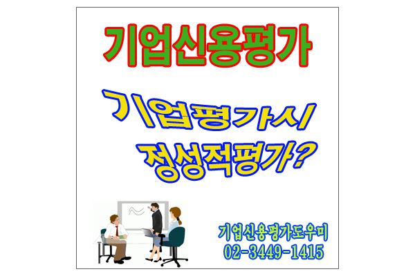  기업신용평가등급확인서의 정성적 평가에 대하여