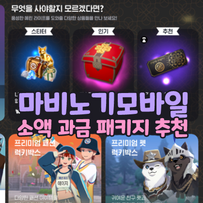  마비노기 모바일 P포인트 과금 패키지 추천