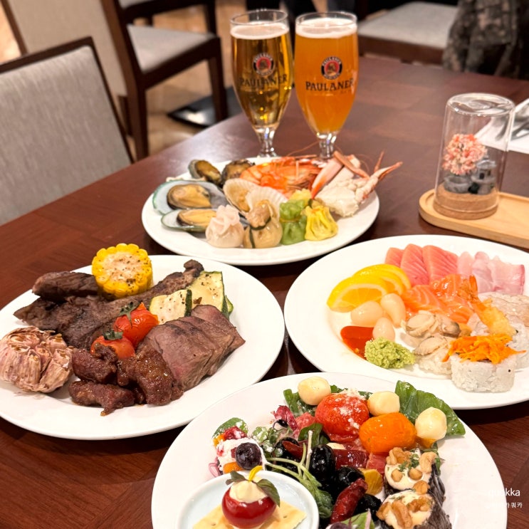 마포역맛집 와인 맥주 하이볼 무제한 서울가든호텔 뷔페 라스텔라