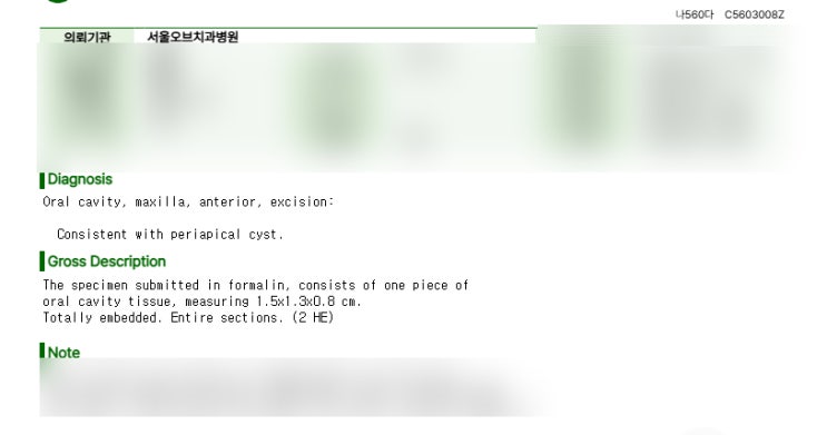  삼전역 치과 앞니가 깨져 내원한 30대 남성, 낭종 발견 후 임플란트 수술까지 진행한 사례